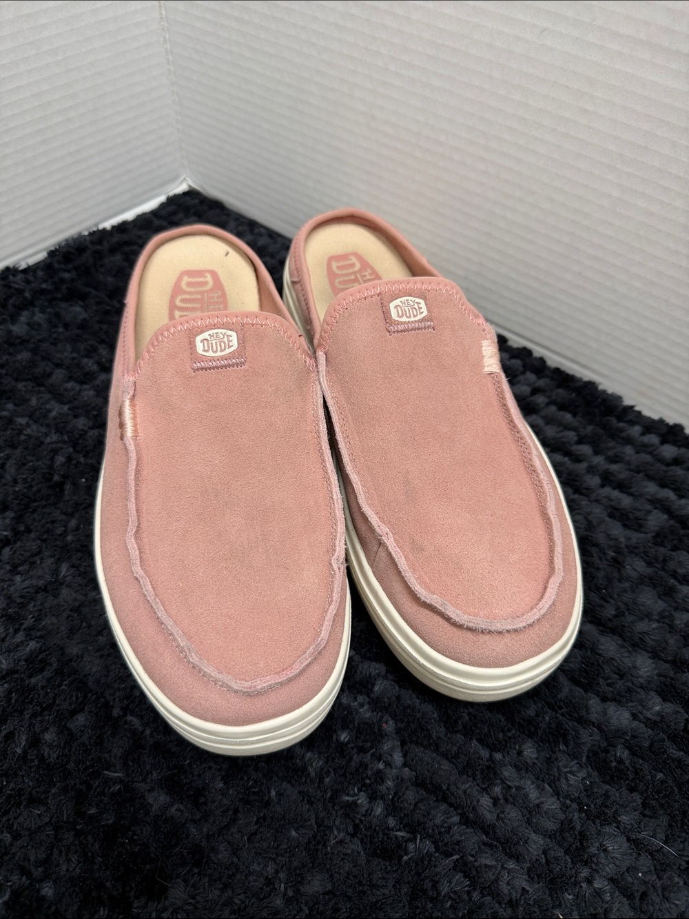 Hey Dude Slip-On Loafers in Dusty Pink